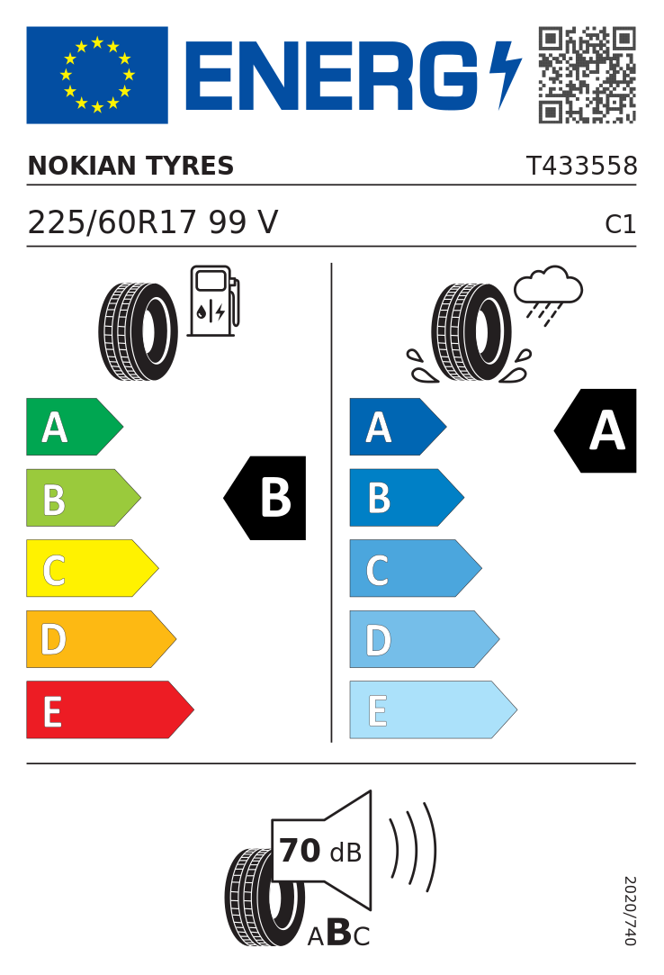 Etykieta opony Nokian Powerproof 2 225/60R17 99V
