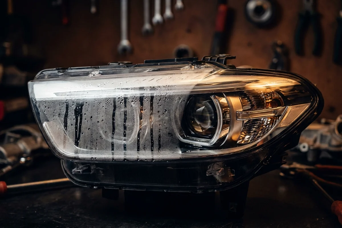 Dlaczego lampy parują i skąd bierze się woda w reflektorze?