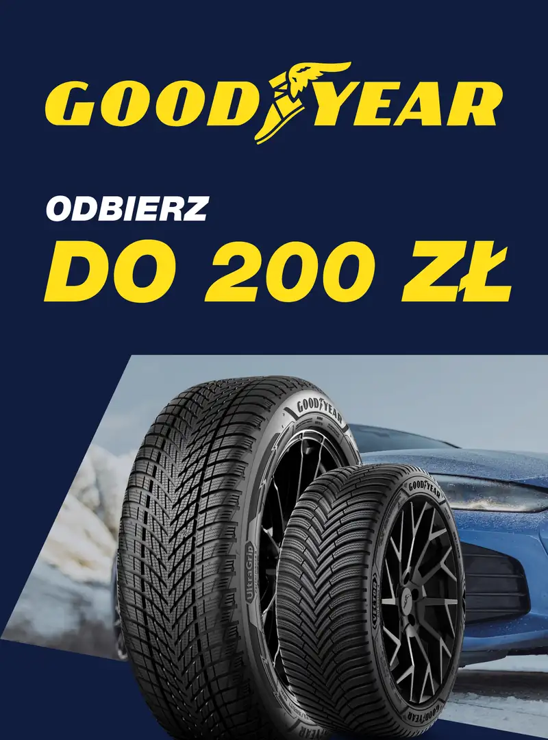 Goodyear · otrzymaj do 200 zł zwrotu BLIK