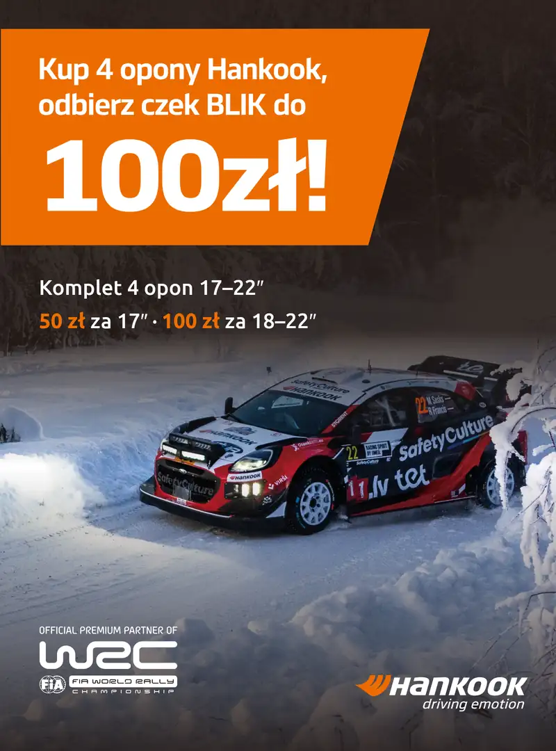 Hankook · zwrot BLIK do 100 zł