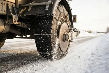 Automatyczne łańcuchy śniegowe do ciężarówki