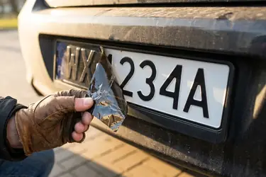 Folia i naklejki na tablicach rejestracyjnych: przepisy i mandaty