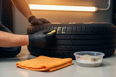 Czyszczenie, suszenie i oznaczanie opon przed sezonowym przechowaniem