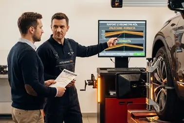 Kontrola ciśnienia, bieżnika i zawieszenia przed pomiarem geometrii kół