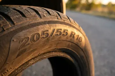 Oznaczenie 205/55 R16 z wyróżnioną szerokością, profilem i średnicą obręczy
