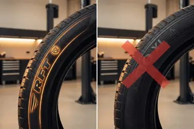 Porównanie oznaczeń Run Flat z symbolami XL, 3PMSF, ochraniacza felgi i technologii samouszczelniającej
