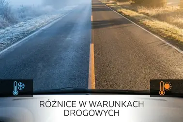 Ta sama trasa podczas chłodnego poranka i cieplejszego popołudnia