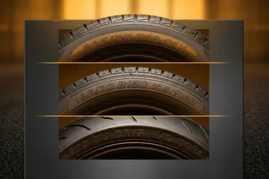 Zestawienie oznaczeń 205/55 R16 91H, 195/70 R15C 104/102R i 120/70 ZR17 M/C 58W