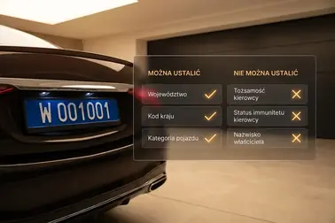 Checklista informacji możliwych i niemożliwych do ustalenia z numeru W 001001