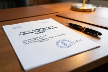 Decyzja administracyjna potwierdzająca wyrejestrowanie pojazdu
