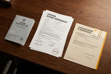 Dokumenty odpowiadające różnym podstawom wyrejestrowania pojazdu