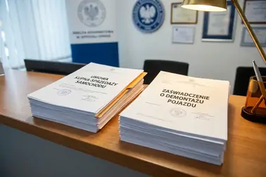 Dokumenty rozpoczynające rejestrację albo wyrejestrowanie pojazdu