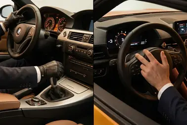 Dźwignia skrzyni ręcznej oraz wybierak automatu używane podczas kontrolowanego zwalniania