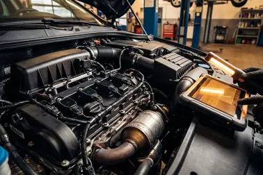 Elementy układu zapłonowego, dolotowego i oczyszczania spalin powiązane z kontrolką check engine