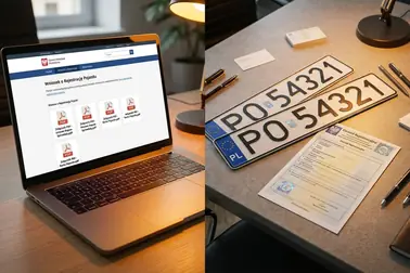 Etapy internetowej i fizycznej obsługi rejestracji samochodu