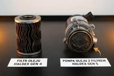 Filtr Haldex czwartej generacji i sitko pompy Haldex piątej generacji