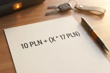 Grafika z działaniem 10 zł plus liczba odpłatnych pełnomocnictw razy 17 zł