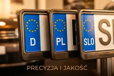 Jedno-, dwu- i trzyliterowe kody państw oraz typowe boczne pasy na tablicach Unii Europejskiej