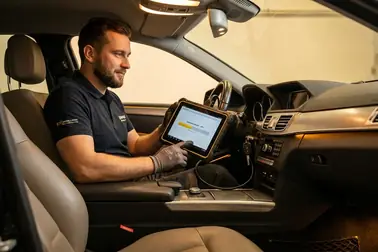 Kodowanie transpondera nowego kluczyka w samochodzie za pomocą urządzenia diagnostycznego