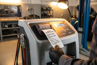 Kolejne etapy kontroli i raport z obsługi klimatyzacji samochodowej