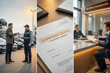 Kolejne etapy przekazania auta do stacji demontażu, uzyskania zaświadczenia i wyrejestrowania