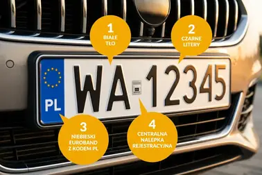 Kolejność sprawdzania tła, znaków, kodu państwa i dodatkowych symboli tablicy rejestracyjnej