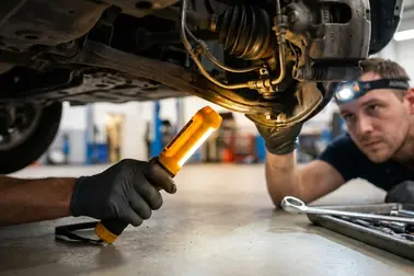 Kontrola szczelności układu hamulcowego przez mechanika