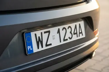 Podział numeru WZ 1234A na wyróżnik województwa, powiatu i pojazdu