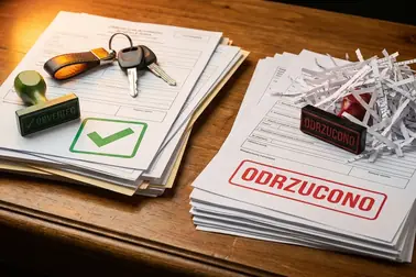 Podział problemów z rejestracją samochodu na przeszkody usuwalne i trwałe