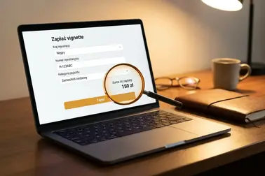 Pola formularza zakupu węgierskiej e-winiety wymagające sprawdzenia