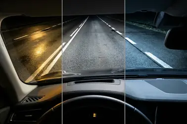 Porównanie ciepłej, neutralnej i chłodnej barwy światła LED na drodze