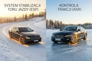 Porównanie działania stabilizacji toru jazdy ESP i kontroli trakcji ASR