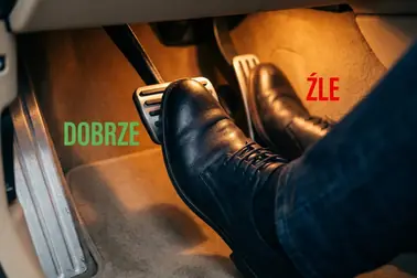 Porównanie stałego nacisku na hamulec z błędnym pompowaniem pedału w samochodzie z ABS