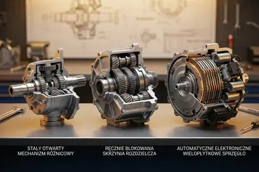 Porównanie stałego, ręcznie dołączanego i automatycznie dołączanego napędu 4x4