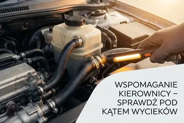 Przewody, opaski i zbiorniczek jako miejsca możliwego zasysania powietrza do wspomagania