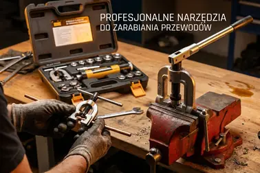 Ręczna, imadłowa i hydrauliczna praska używane do formowania końcówek sztywnych przewodów hamulcowych