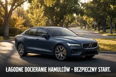 Samochód hamujący łagodnie podczas pierwszych kilometrów po wymianie