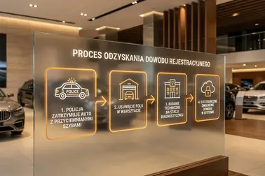 Schemat czynności po zakwestionowaniu przyciemnionych lamp przez Policję