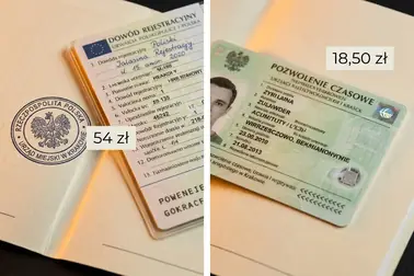 Schemat warunków decydujących, czy zachowanie tablic kosztuje 54 zł, 67,50 zł czy 72,50 zł