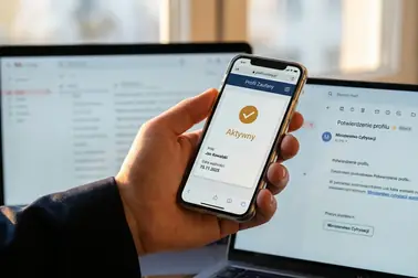 Trzy elementy procedury online: profil zaufany, podpis elektroniczny i adres do e-Doręczeń.