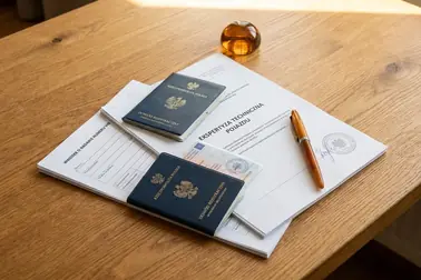 Dokumenty przygotowane do wniosku o nadanie i nabicie numeru zastępczego VIN