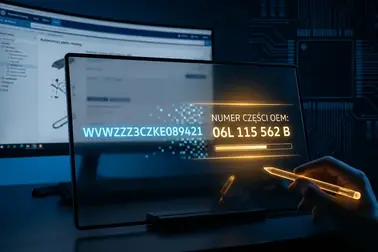 Numer VIN prowadzący przez katalog producenta do numeru OEM części