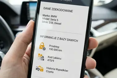 Podział informacji o pojeździe na dane zakodowane w VIN-ie oraz dane pochodzące z katalogów i rejestrów