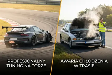 Porównanie sprawnego układu pracującego pod dużym obciążeniem z układem wymagającym naprawy