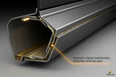 Preparat penetrujący docierający do zakładek blachy i wnętrza profilu zamkniętego