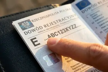 Rubryka E z numerem identyfikacyjnym pojazdu w dowodzie rejestracyjnym