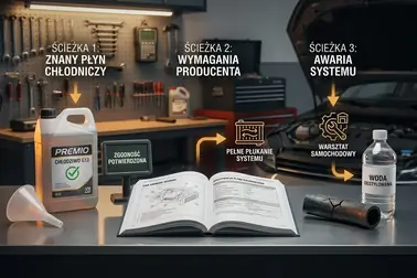 Schemat postępowania: znam dokładny płyn, znam tylko normę, nie znam historii lub awaria
