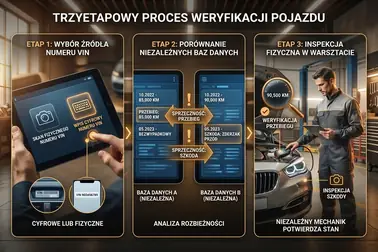 Trzy kroki łączenia wyników VIN: wybór źródła, porównanie rekordów i weryfikacja techniczna auta