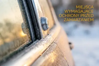 Uszczelka drzwi, zamek i krawędź szyby jako oddzielne miejsca gromadzenia wilgoci