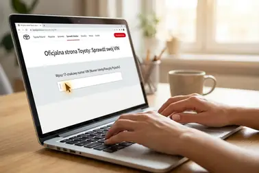 Wpisywanie 17-znakowego VIN Toyoty do narzędzia sprawdzającego akcje przywoławcze